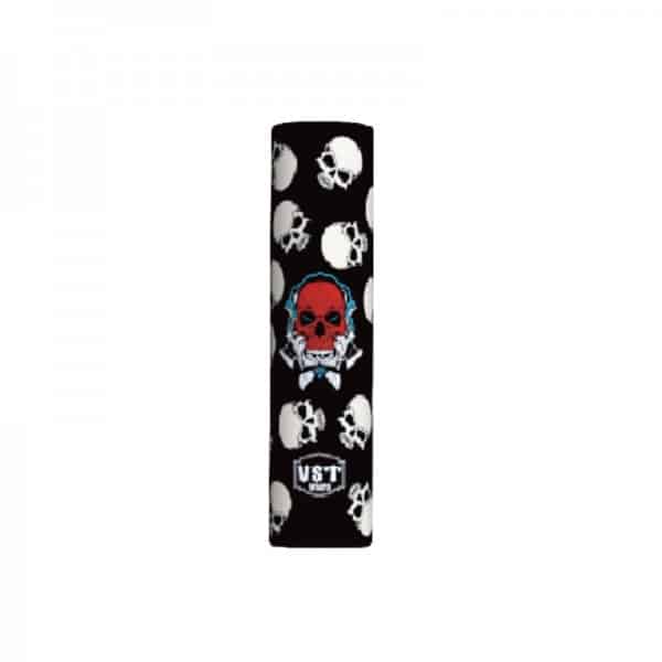 Battery Wraps 18650 Red On Black Skull (5pcs) - VST