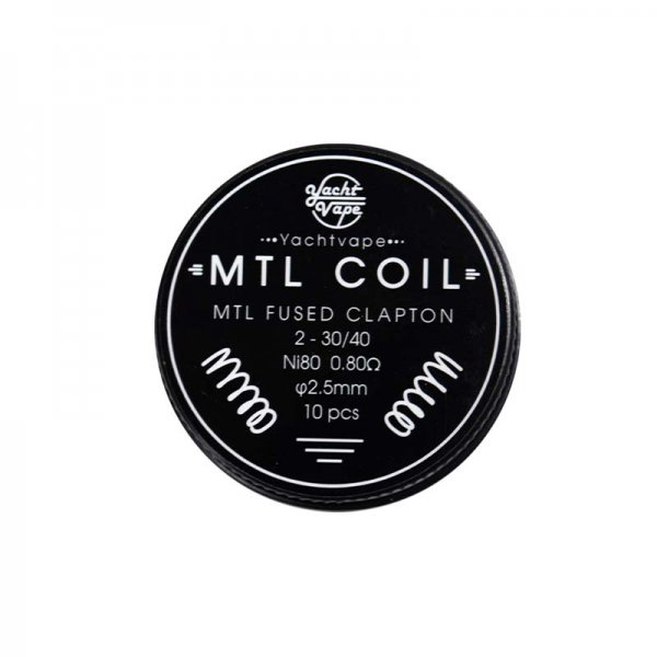 Mtl Coil Mtl Fused Clapton 2-30/40 ni80 0.80Ω(10pcs) - Yachtvape