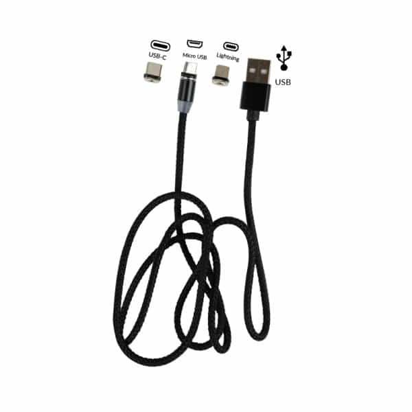 360° Magnetic Swivel Tip USB-A Cable