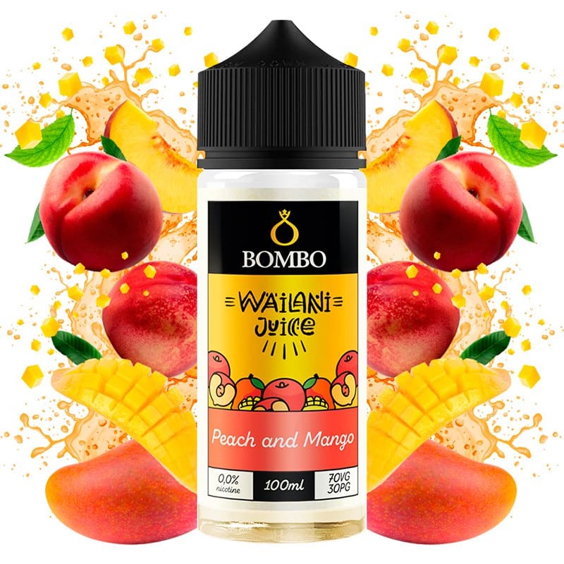 peach and mango 100ml wailani juice by bombo
